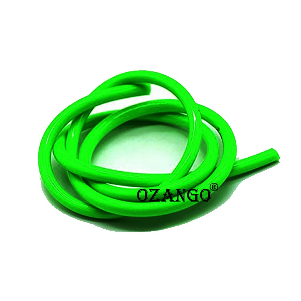 OZANGO 39-Inch Universal Fuel Line Hose - Green Gas Oil Petrol Tube Pipe Compatible with Mahindra Cars & Motorcycles - Perfect for Bike, ATV, Lawn Mower & Small Engine Repair