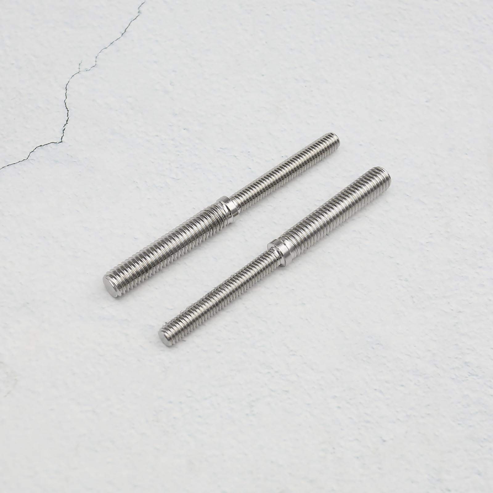 Stainless Steel M6-M8 Threaded Stud Bolts - 2Pcs for Structural Columns Fastening