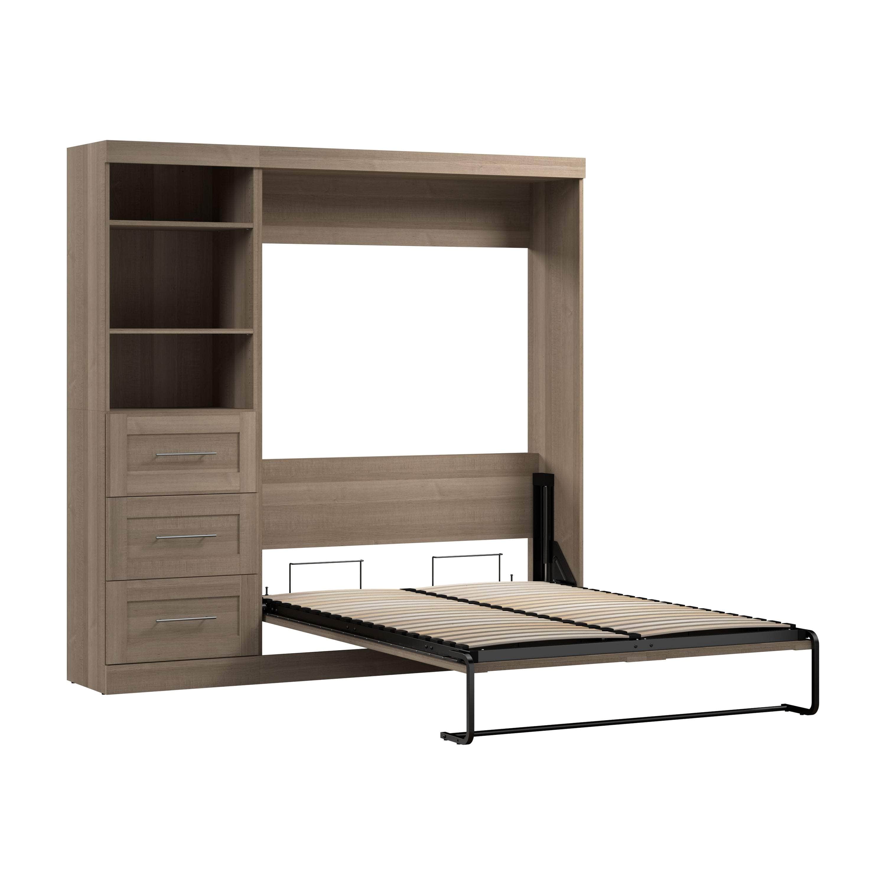 Pur Full Murphy Wall Bed with Storage Drawers - 84