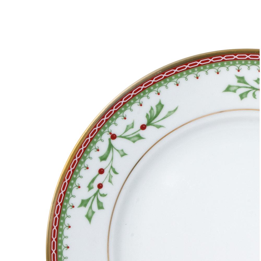 Holiday Traditions Set of 4 Decorative Salad Plates - Perfect for Christmas Dinner, Thanksgiving Feast & Festive Gatherings