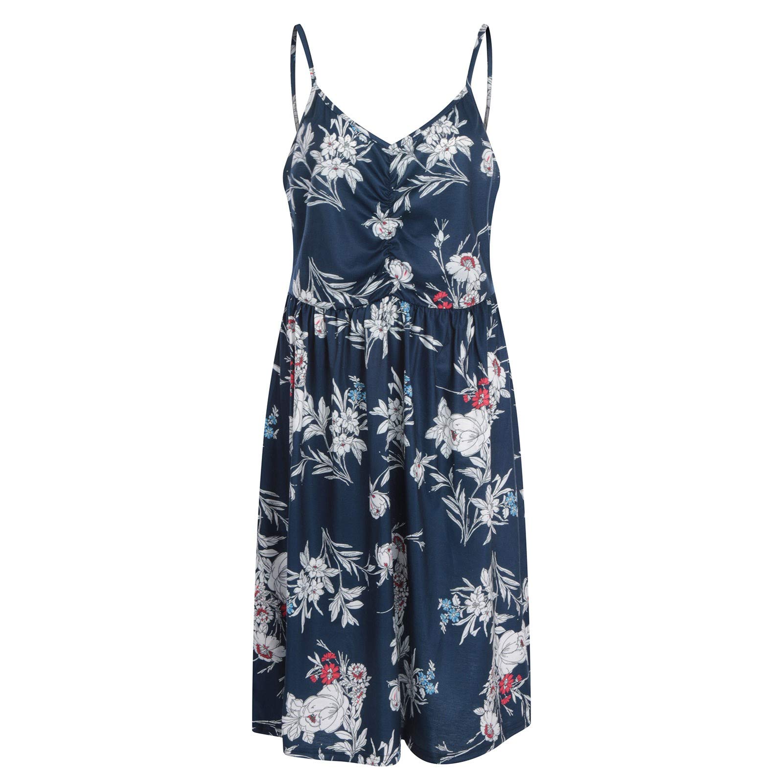 Oelaio Women's Flowy Casual Dresses - Spring & Summer Tea-Length Dress for Outdoor Parties, Weddings & Beach Vacations