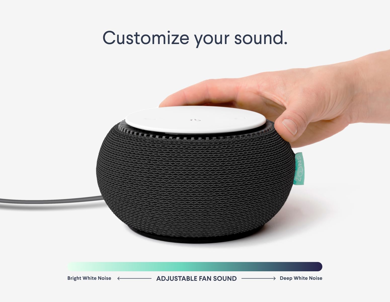 SNOOZ Original Charcoal White Noise Machine & SNOOZ Go Portable Sound Machine Bundle - Premium Sleep Aid for Home, Office & Travel | Noise Cancelling for Babies & Adults