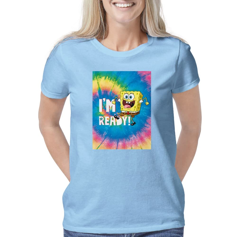 SpongeBob SquarePants 'I'm a Woman' Funny Graphic T-Shirt for Women | Soft Cotton Tee | Casual Wear & Gift Idea for Fans