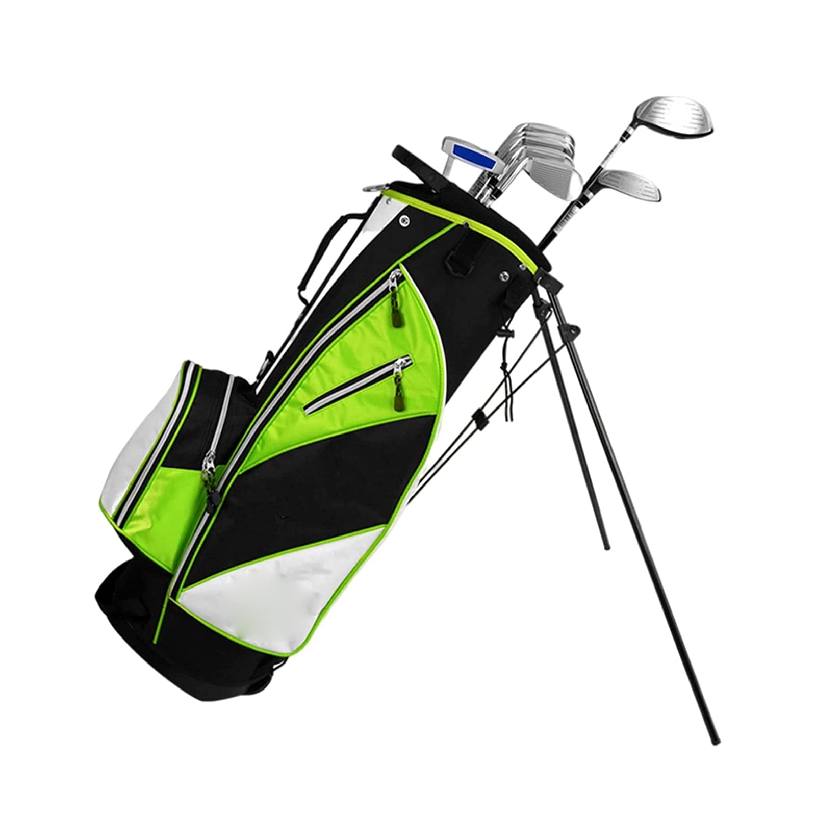 Unisex Adult Golf Stand Bag with 6-Way Organizer Dividers & Dual Straps - Portable Waterproof Durable Golf Bag for Men & Women - Perfect for Weekend Golfing, Practice Sessions & Course Play (Green)