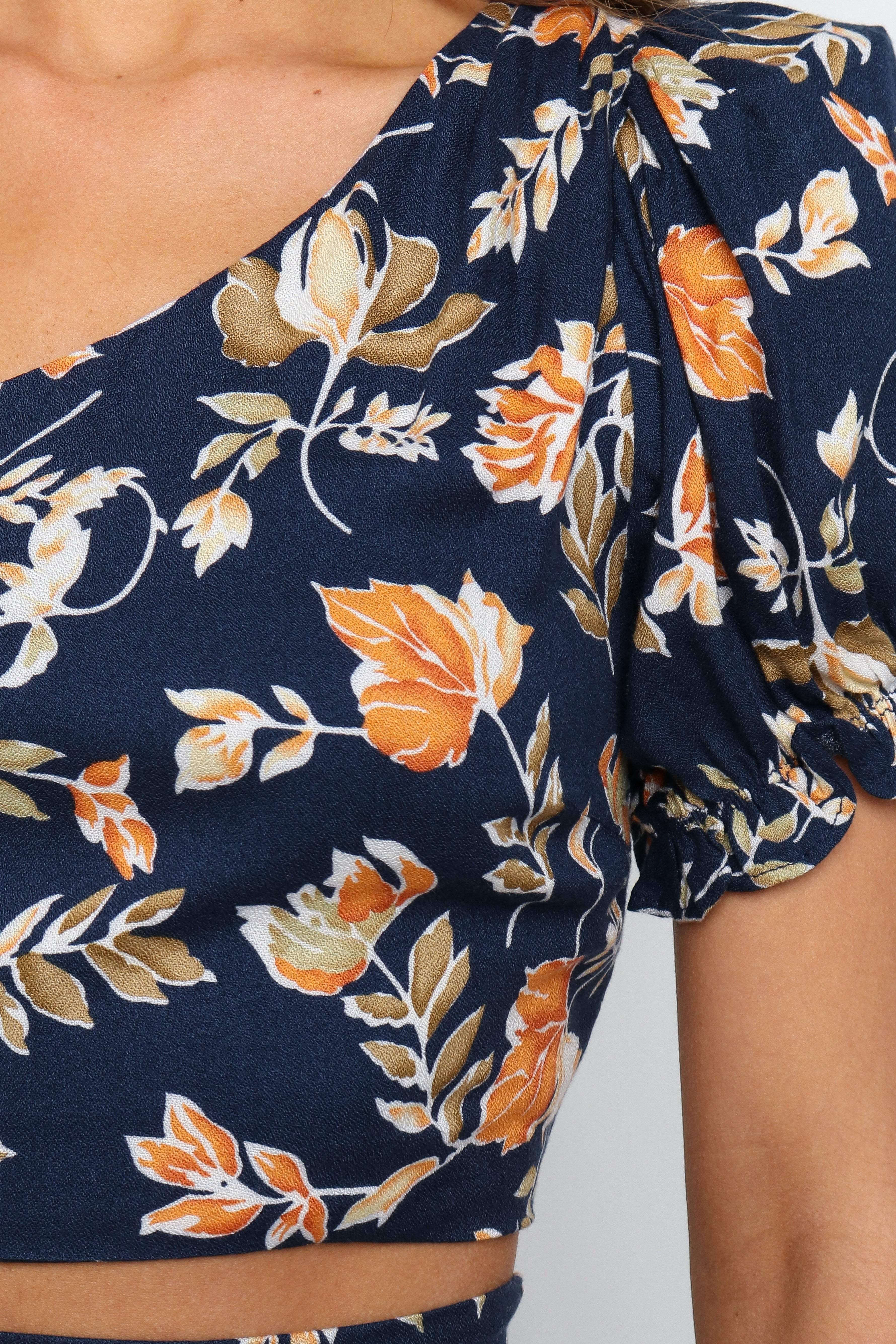 Aimee Women's Navy Blue Casual Top - Perfect for Work, Date Night & Everyday Wear