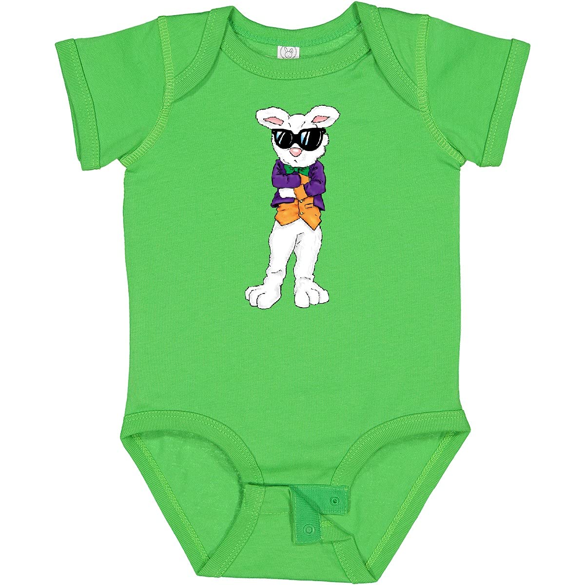 Inktastic Easter Bunny Boss with Sunglasses & Jacket Baby Bodysuit - Cute Easter Outfit for Infants, Toddler Easter Photo Shoot, Holiday Family Matching Pajamas
