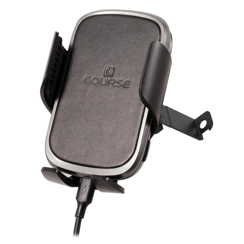 Course Motorsports DirectFit Wireless Charging Car Phone Mount - Auto-Grip Phone Holder for Subaru WRX/Impreza/STI (2002-2007) | Secure Charging Dock for Smartphones | Perfect for Commuting, Road Trips & Hands-Free Driving (Black)