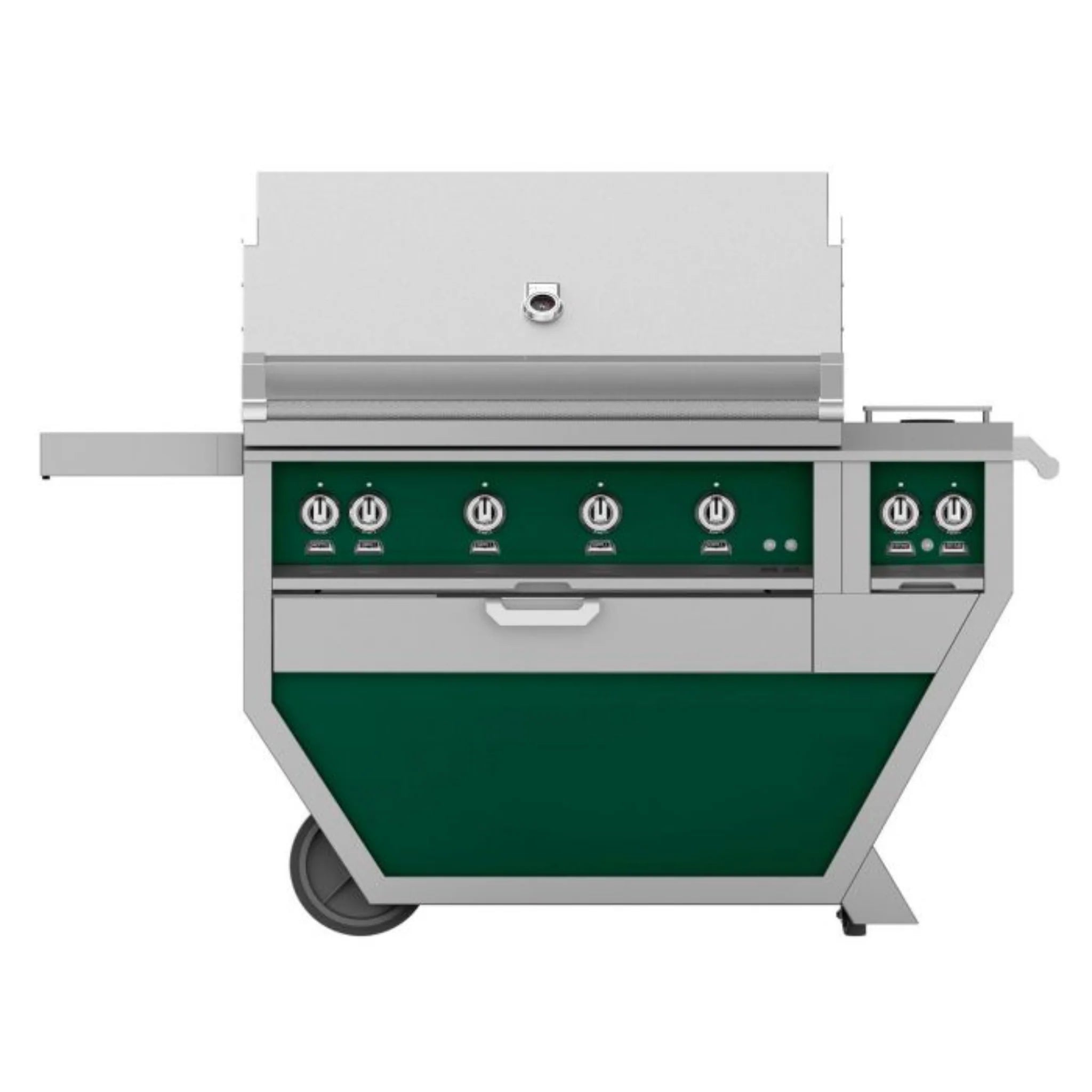 Hestan 42-Inch Deluxe Freestanding Gas Grill with Double Side Burner - Outdoor BBQ Grill for Backyard, Patio & Garden Cooking