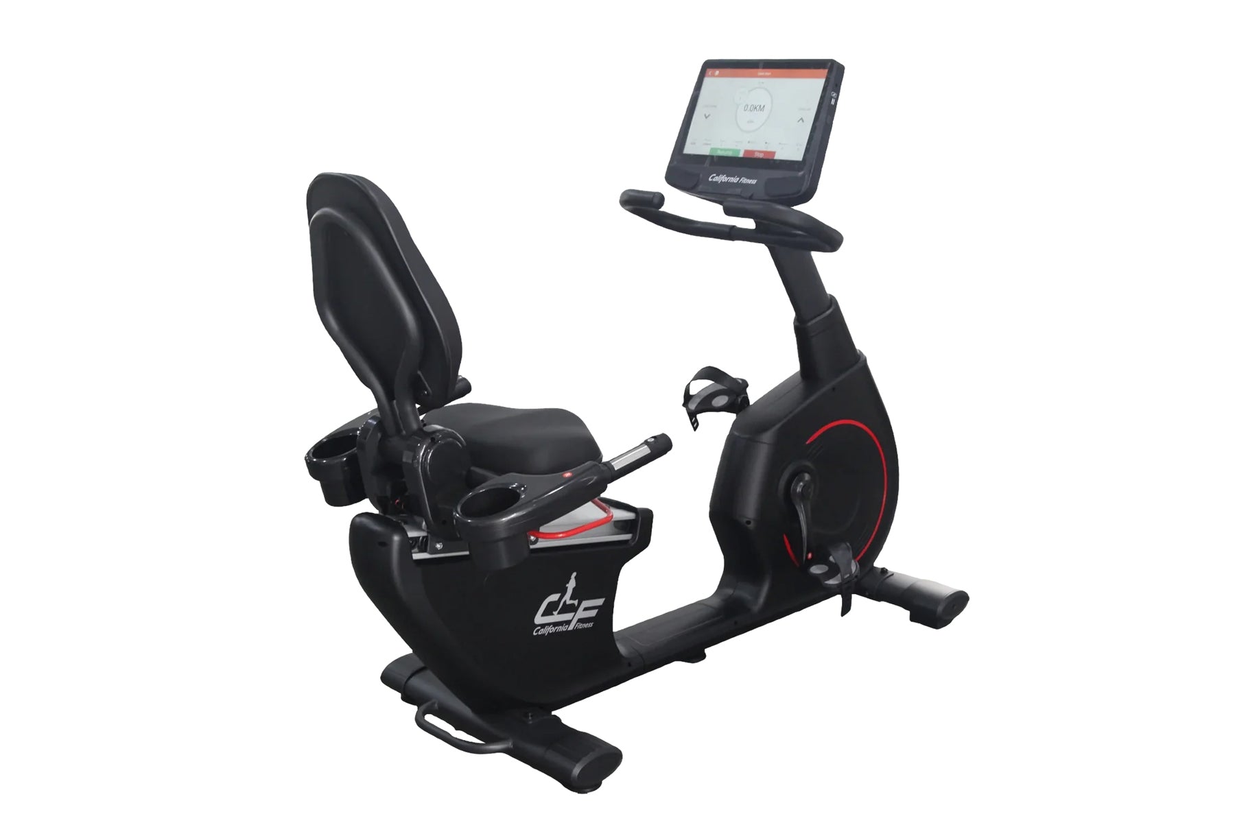 California Fitness R8 Recumbent Exercise Bike - Quiet Magnetic Resistance, LCD Display, 16 Levels Adjustable for Home Gym - Perfect for Low-Impact Cardio, Rehabilitation & Seniors Fitness