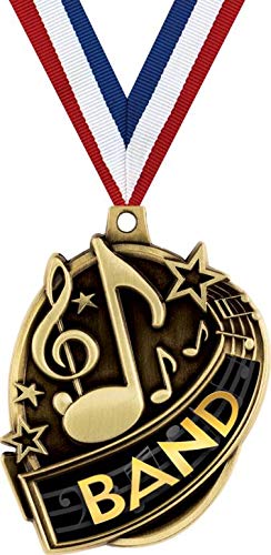 Gold Kudos Music Band Medal - 1st Place Award for Kids | Band Competitions & School Events