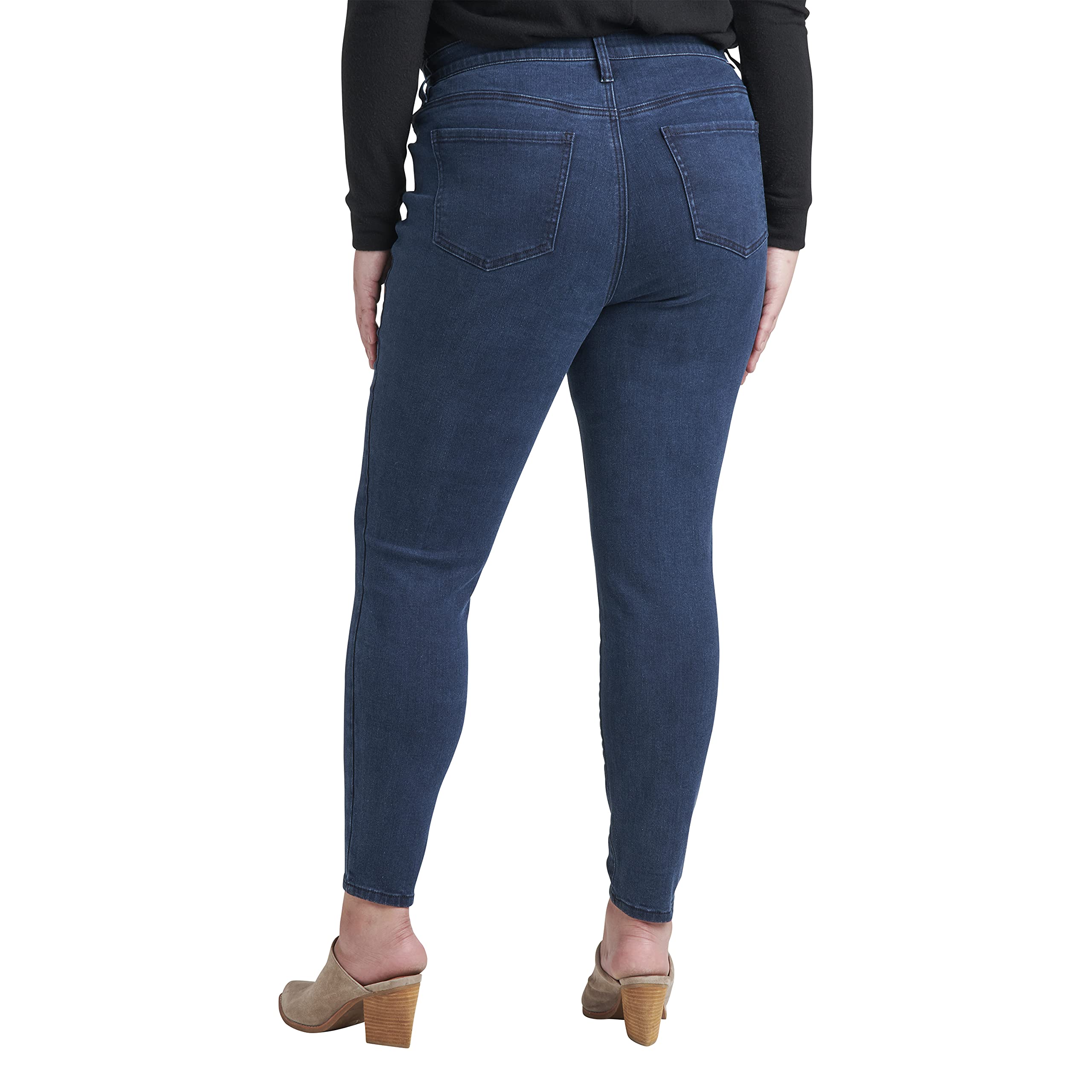 **Jag Jeans Women's Plus Size Cecilia Mid Rise Skinny Jeans – Stretch Denim, Comfort Fit, Trendy Style – Perfect for Casual Wear, Office Outfits & Night Out**