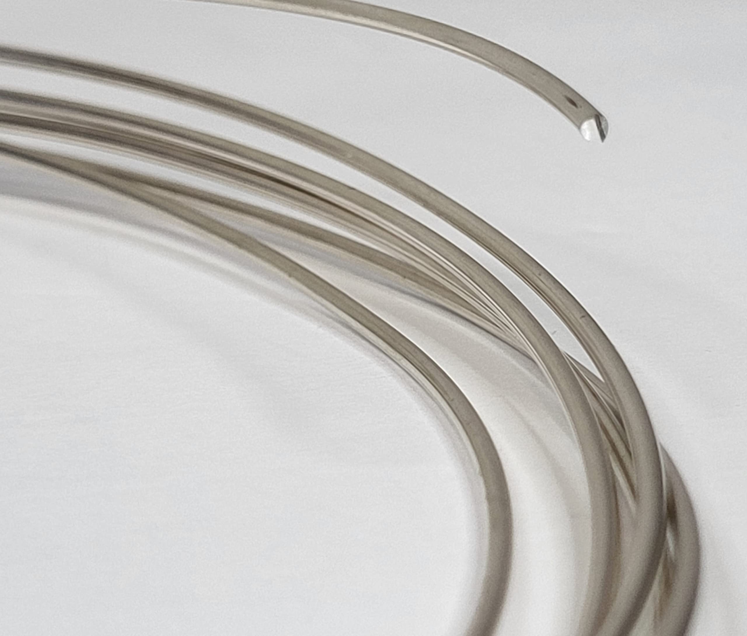 13 Gauge Round Dead Soft 925 Sterling Silver Wire - 4 Feet Jewelry Making Supplies for DIY Bracelets, Necklaces & Craft Projects - WIZART Premium Art Wire