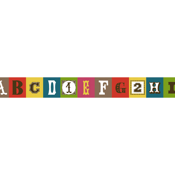 Japanese Washi Tape Alphabet Set - Decorative Masking Tape for Scrapbooking, Journaling, DIY Crafts & Gift Wrapping - Perfect for Bullet Journals, Planners and Stationery Projects