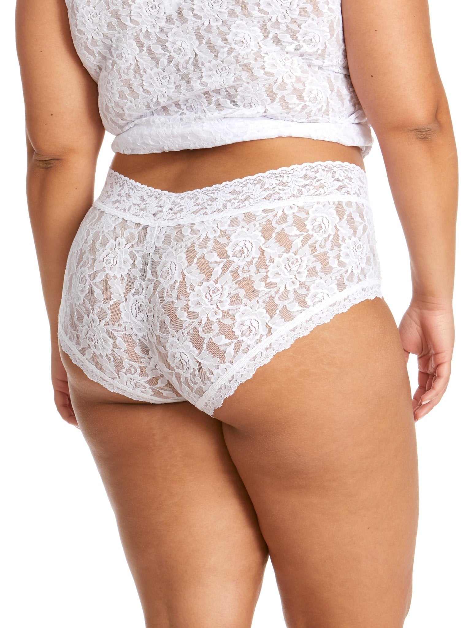 Plus Size Signature Lace Boyshorts - Comfortable Women's Underwear for Curvy Figures | Perfect for Everyday Wear, Sleepwear & Lounge