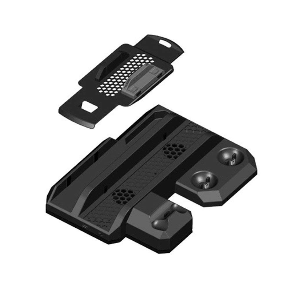 OSTENT Multi-Functional Charging Stand Dock Station for Sony PS4/Slim/Pro/VR - Organize & Charge Controllers & Accessories in One Place | Perfect for Gaming Setup & VR Playstation Accessories Storage