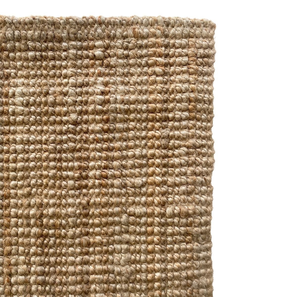 Natural Braided Jute Rug 4.11 x 2.8 Feet - Eco-Friendly Handwoven Floor Mat for Living Room, Bedroom & Boho Home Decor