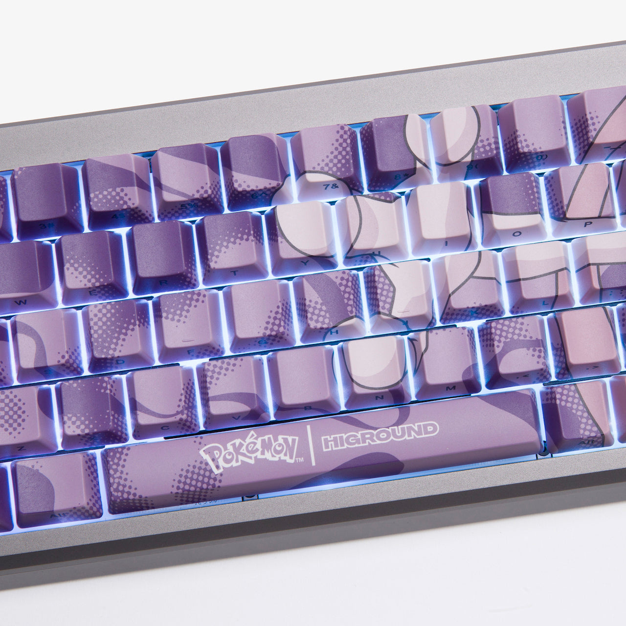 Pokémon HG Summit 65 Keyboard 2.0 - Mechanical Gaming Keyboard with RGB Backlight for PC & Mac | Perfect for Esports, Streaming & Office Work (Mewtwo Edition)