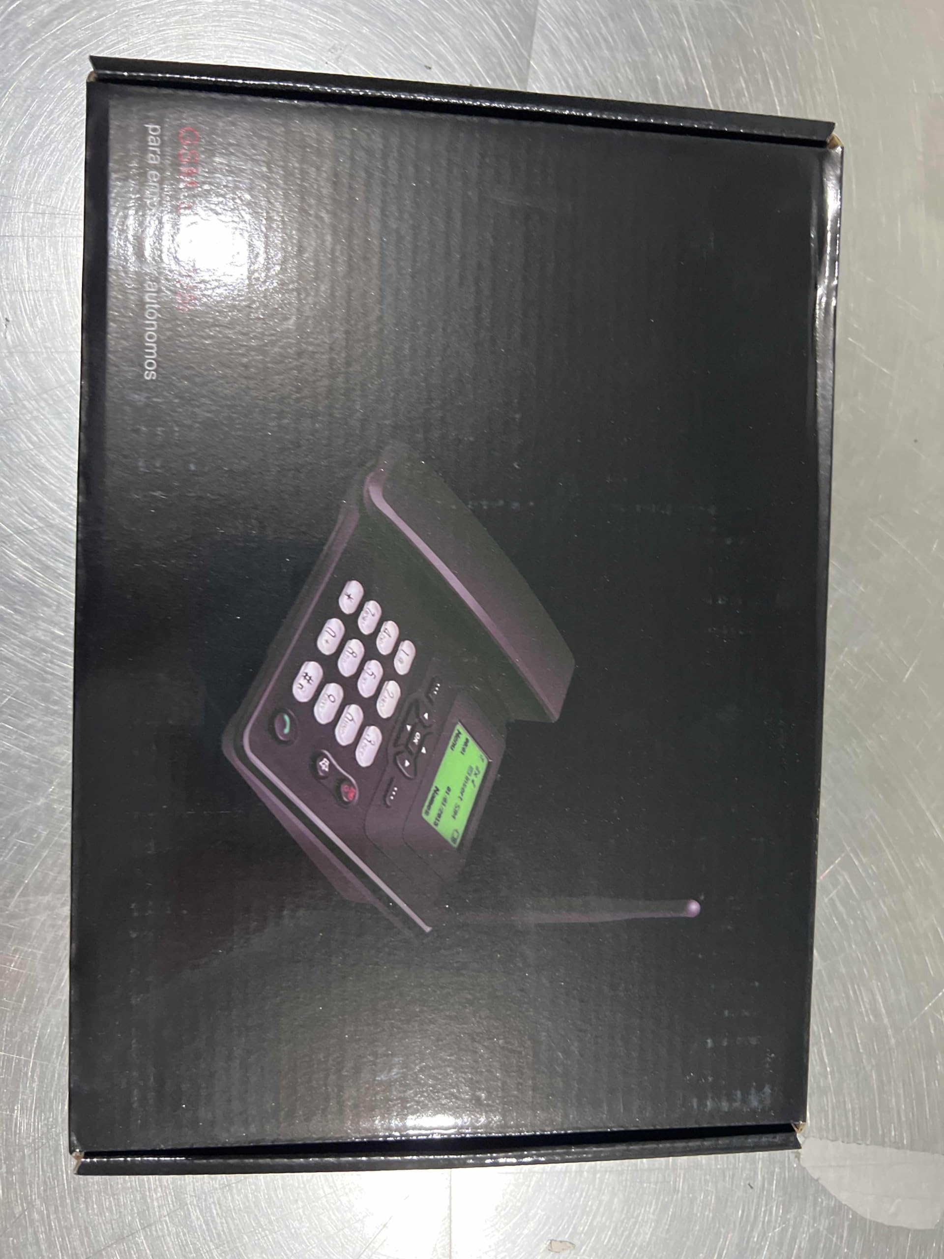 Lychee Fixed Wireless Phone - Dual SIM Quad Band GSM Telephone with Large Backlit Display | Supports Multiple Languages | Perfect for Office, Hotel & Home Use (Black)