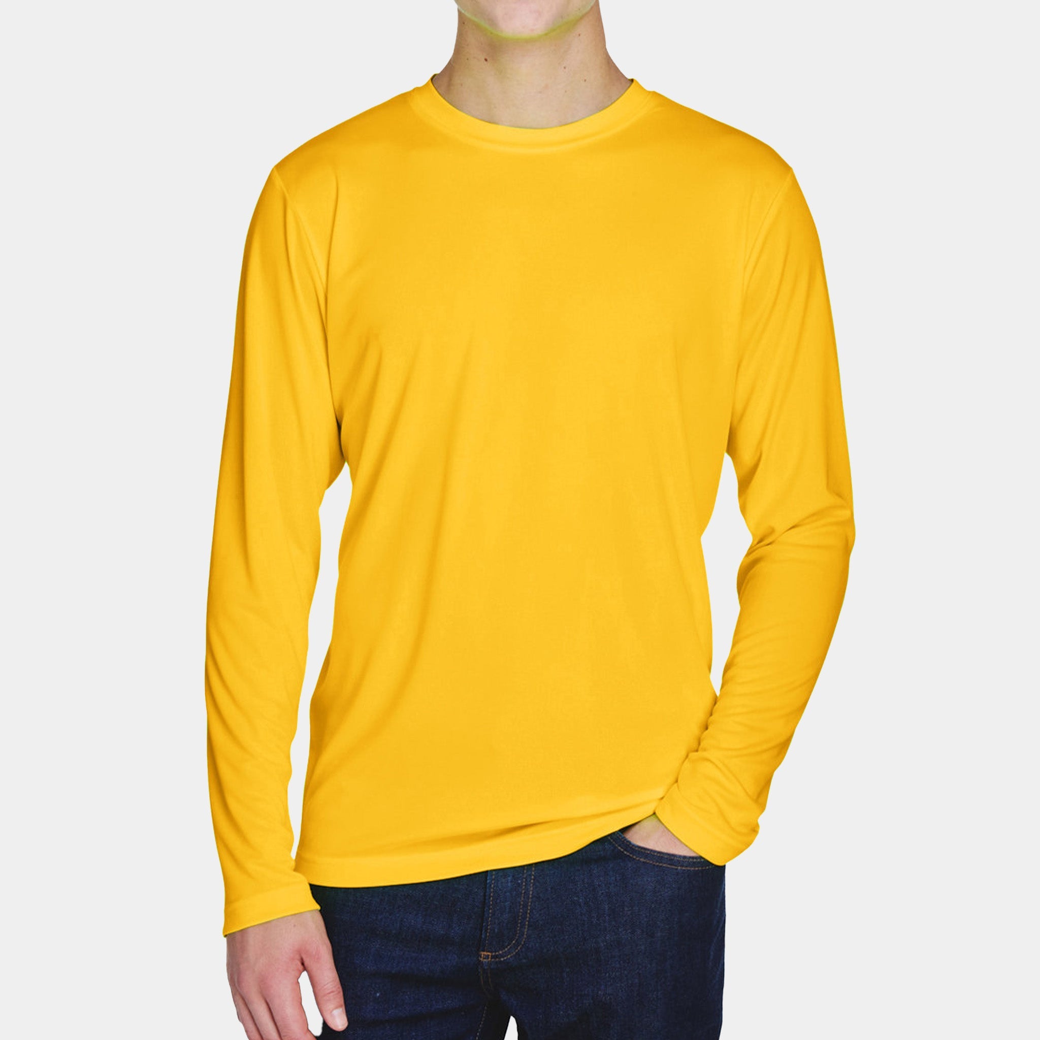 Men's Long Sleeve T-Shirt - Soft Cotton Crewneck Casual Shirt for Everyday Wear | Perfect for Work, Travel & Outdoor Activities