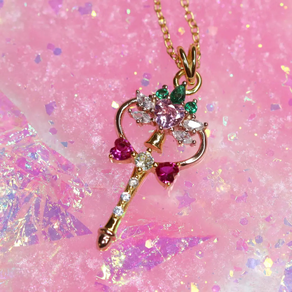 Ichigo Wand Pendant - Stylish Anime Jewelry for Cosplay & Everyday Wear - Perfect Gift for Anime Fans & Strawberry Lovers