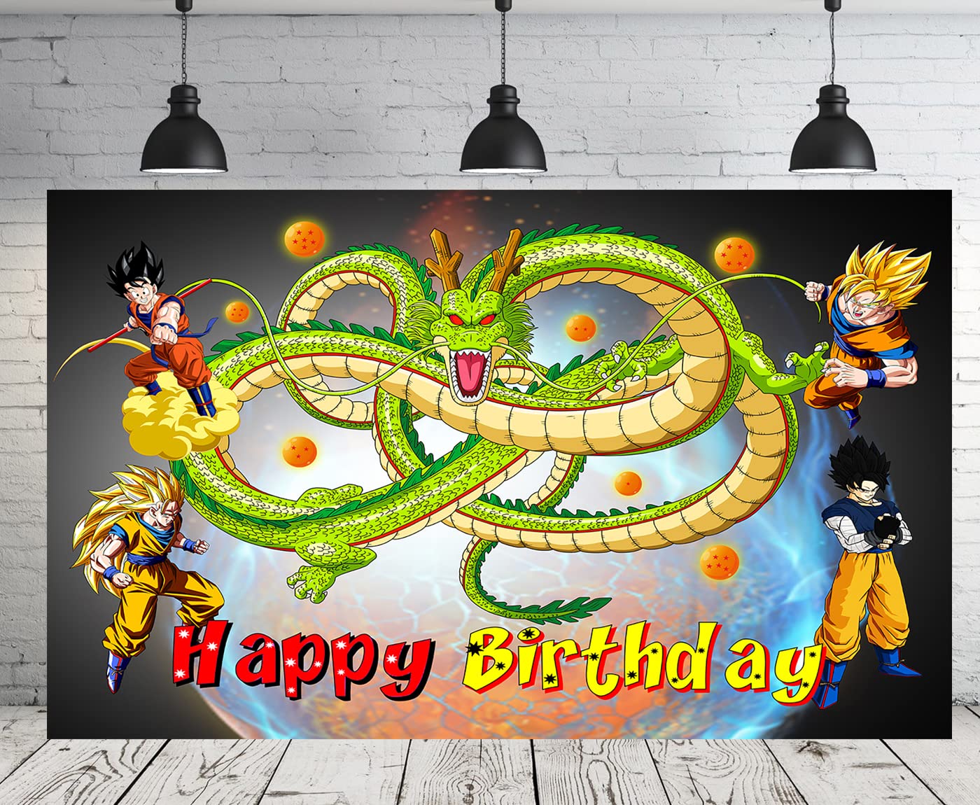 Dragon Backdrop for Birthday Party Decorations | 5x3ft Cartoon Anime Banner | Perfect for Kids Parties, Baby Showers & Themed Events