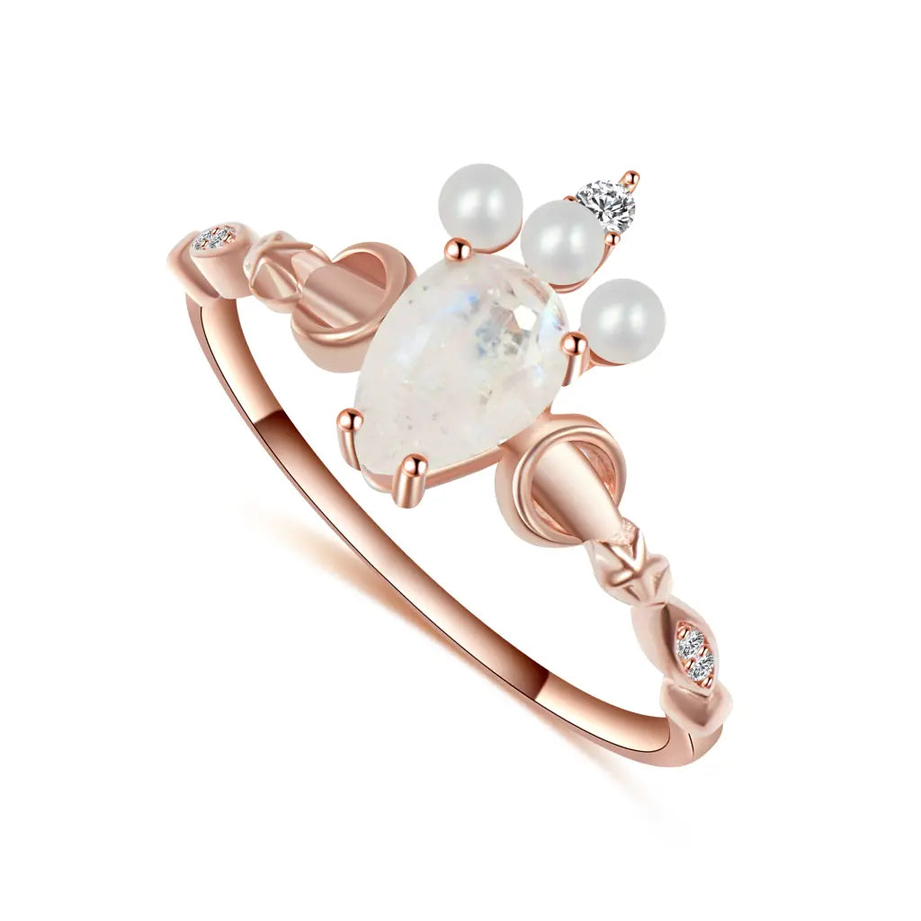 Venus Rose Gold Ring for Women - Elegant 18K Gold Plated Jewelry Gift for Her - Perfect for Valentine's Day, Anniversary & Special Occasions