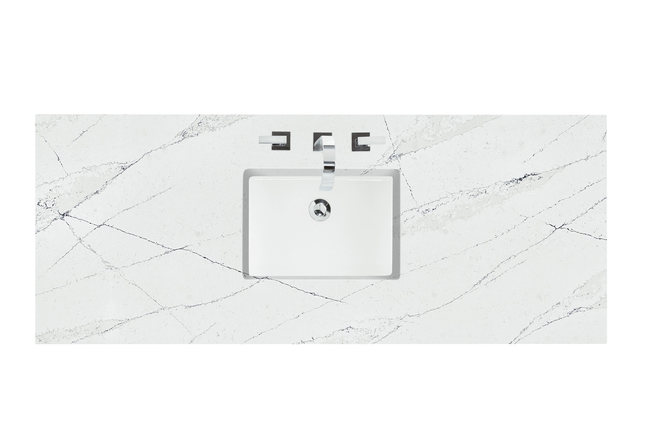 60 Single Top, 3 CM Ethereal Noctis Quartz with Sink - Perfect for Modern Kitchen & Bathroom Countertops