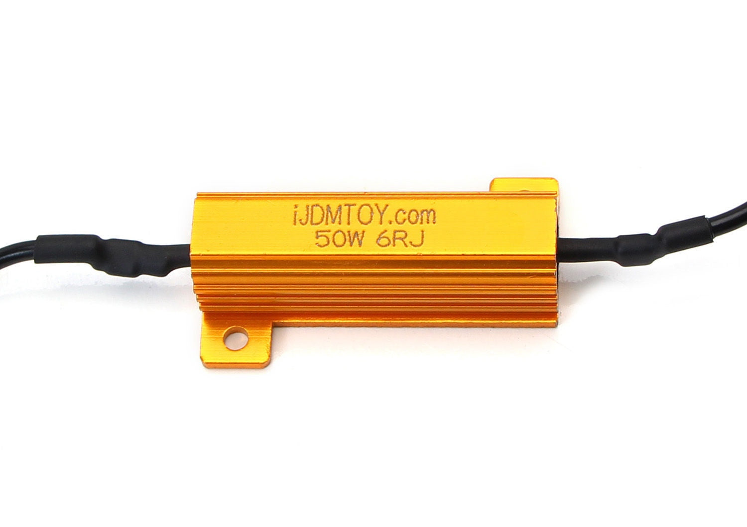(2 Pack) 50W 6 Ohm Load Resistors for LED Turn Signal Bulbs - Fix Hyper Flash & Rapid Blinking Issues - Compatible with Cars, Trucks, Motorcycles & Trailers