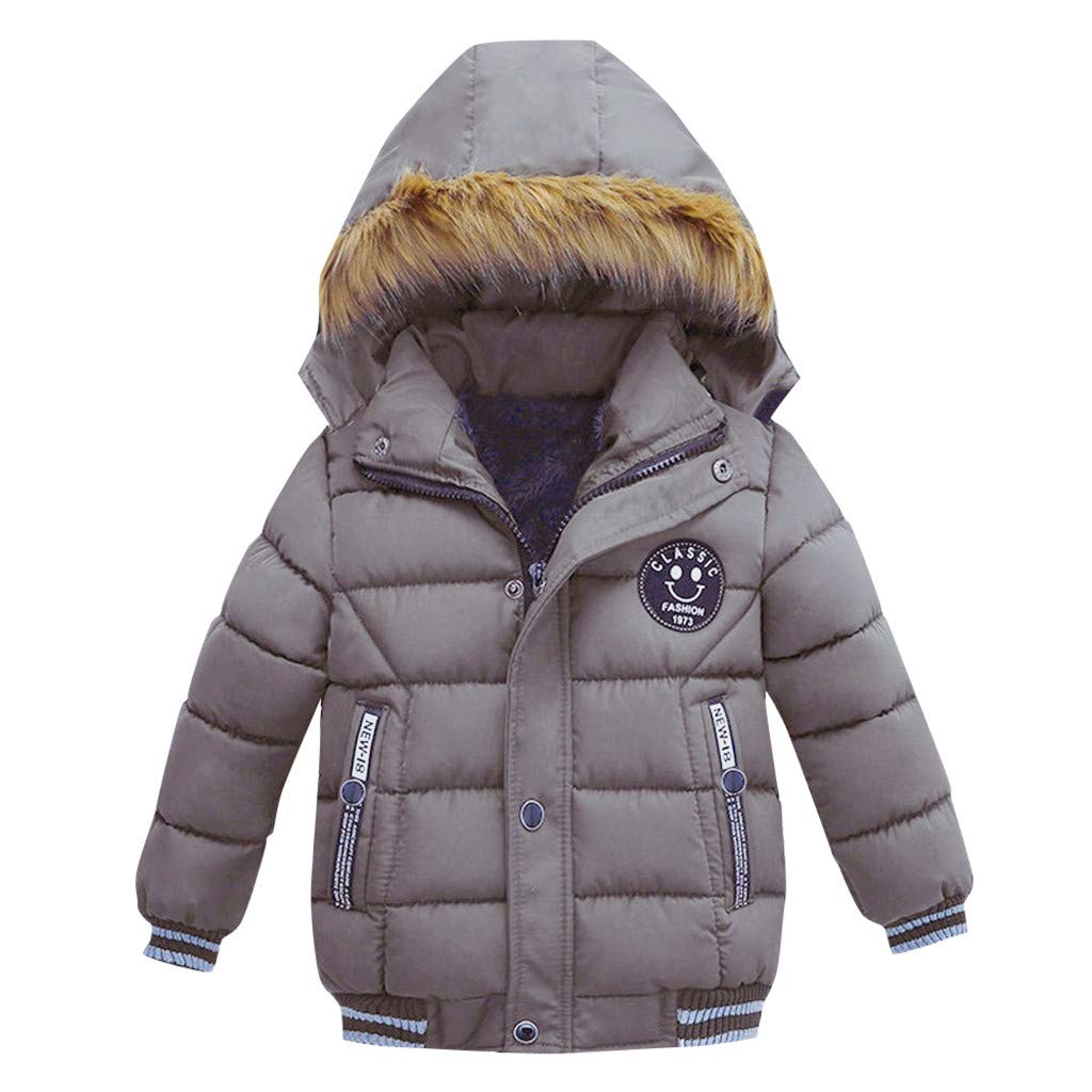 Kids Warm Winter Coat with Hood - Boys' Fashion Jacket for Cold Weather - Perfect for School, Outdoor Play & Snow Days