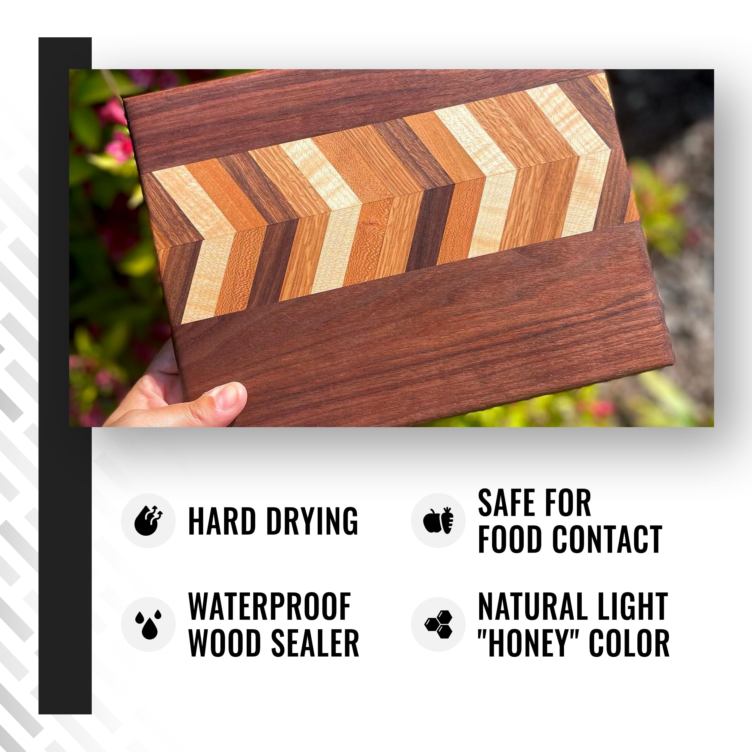 Real Milk Paint & Pure Tung Oil for Wood Finishing - Food Safe Half & Half Blend with Orange Peel Oil - Perfect for Cutting Boards, Butcher Blocks, Clay, Stone & Slate - 1 Gallon | Ideal for DIY Woodworking, Furniture Restoration & Natural Surface Protection
