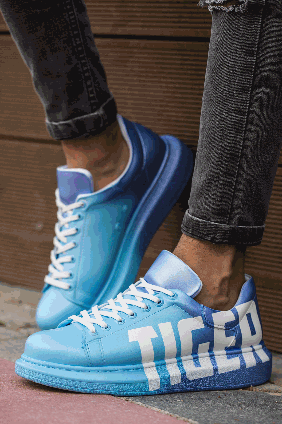 CH254 CBT Pittura Men's Sneakers 443 Dark Blue / Navy Blue Tiger - Stylish & Comfortable for Casual Wear, Running & Outdoor Activities