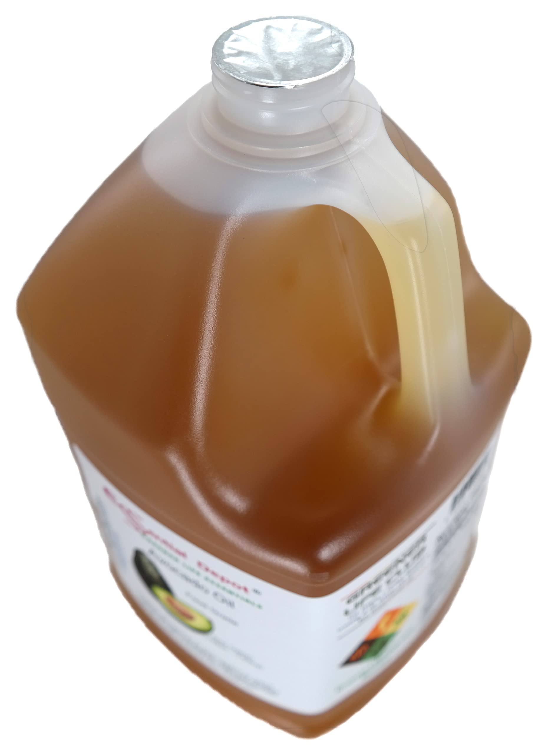 Premium Food Grade Avocado Oil - 2 Gallons (256 oz) - 2 x 1 Gallon HDPE Containers with Resealable Cap - Ideal for Cooking, Baking & Salad Dressings