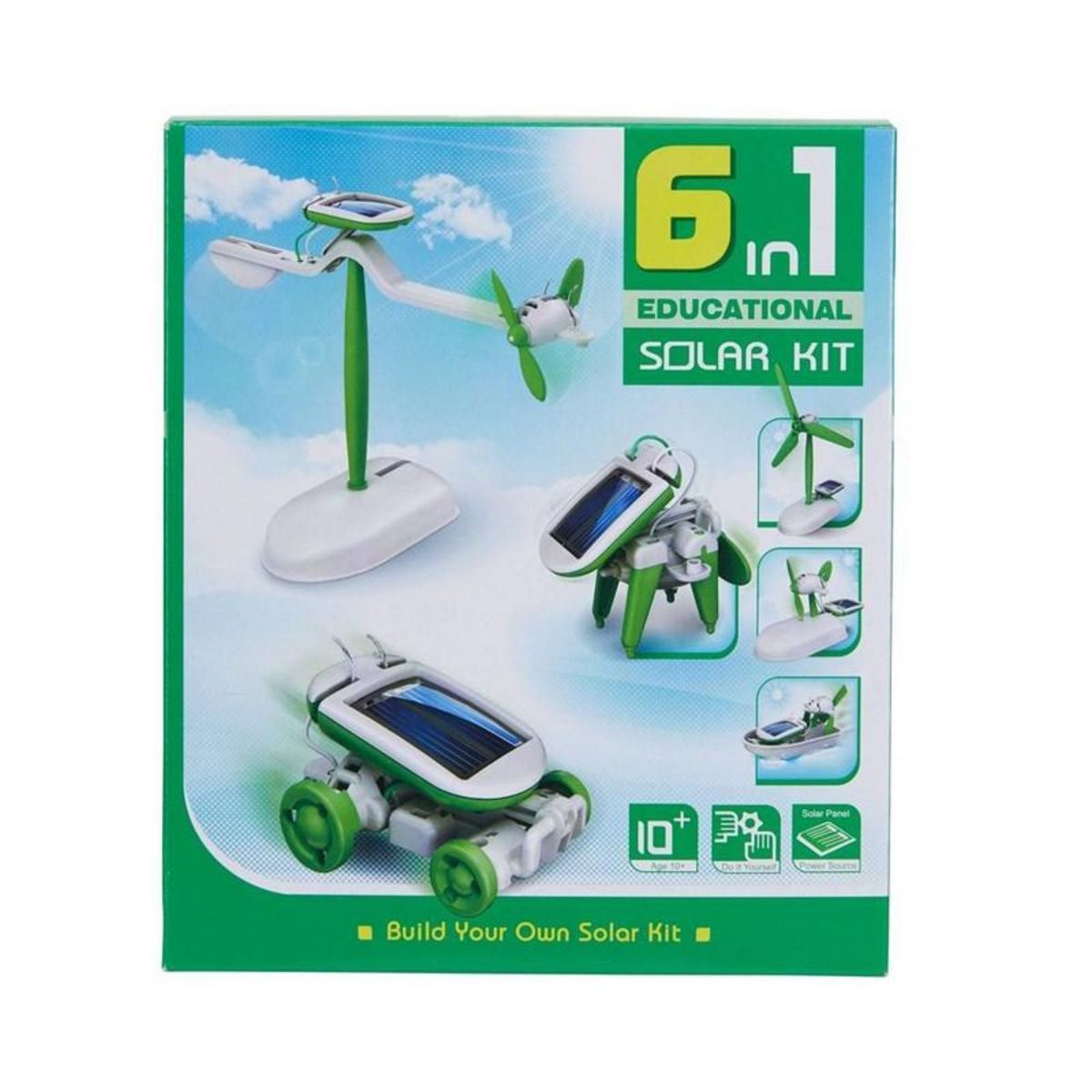 DIY Solar Panel Kit 6-in-1 for Home & RV - Build Your Own Solar Power System for Emergency, Camping & Off-Grid Living