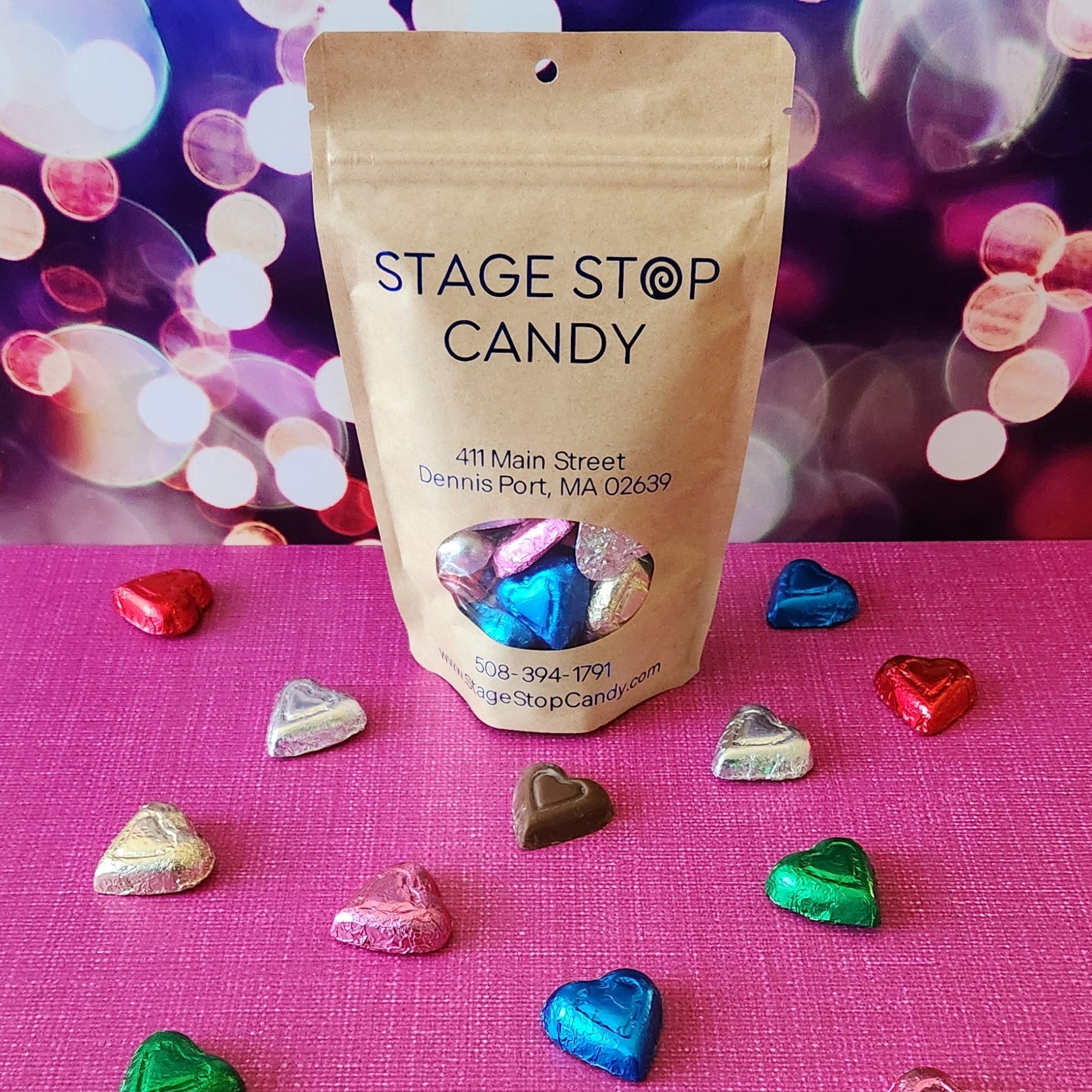 Premium Foiled Chocolate Hearts - Gourmet Dark & Milk Chocolate Assortment for Valentine's Day, Weddings & Romantic Gifts