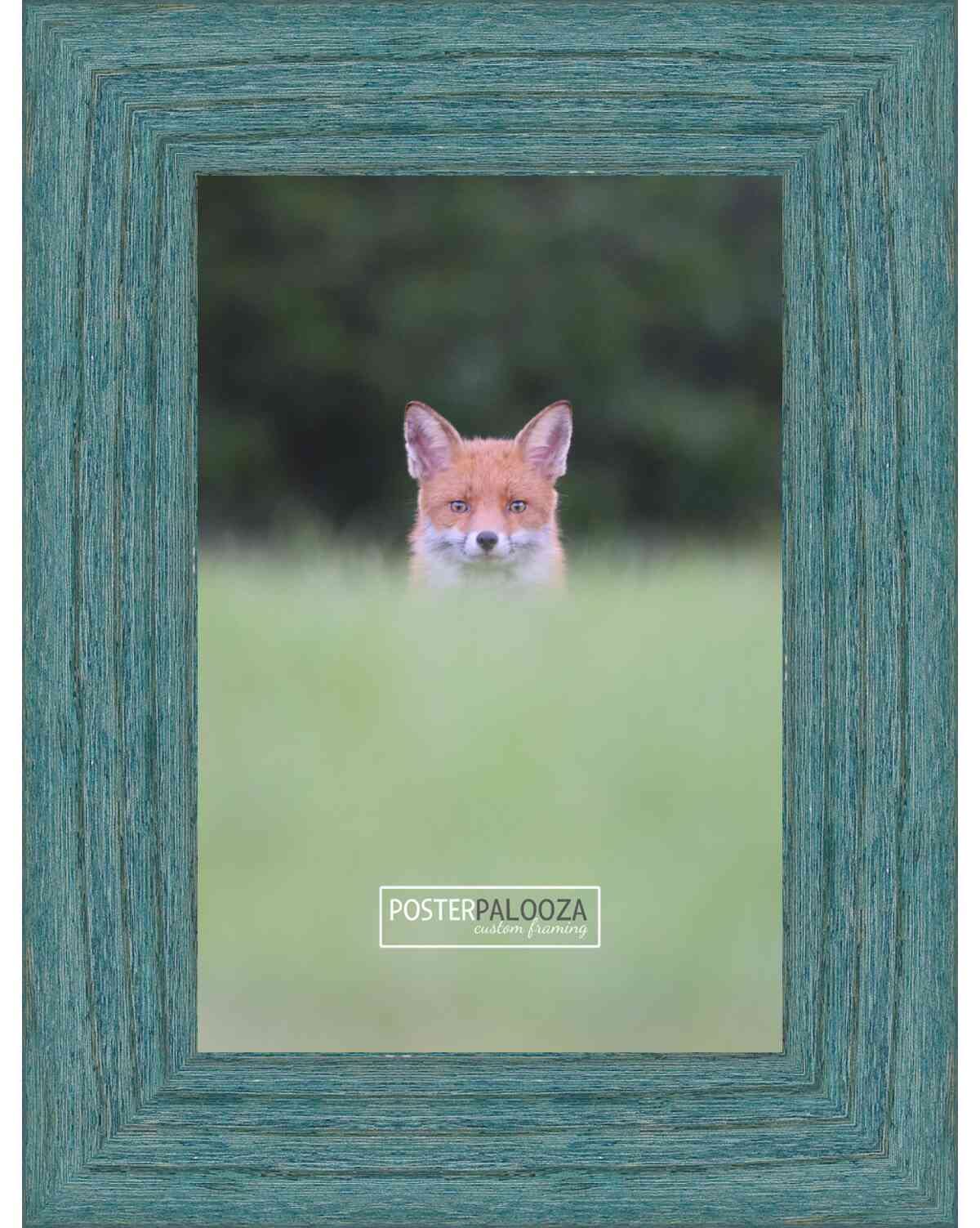 18x36 Distressed Wood Picture Frame with UV Acrylic & Foam Backing - Vintage Style Wall Art for Home, Office & Gallery Displays
