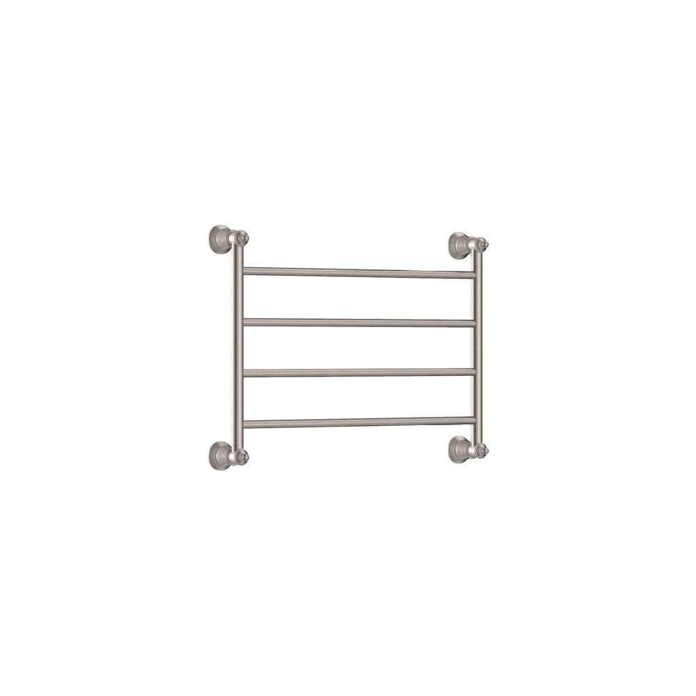 Fienza Lillian Heated Towel Rail - Brushed Nickel Finish | Premium Bathroom Towel Warmer for Spa-Like Luxury | Perfect for Bathrooms, Kitchens & Home Decor