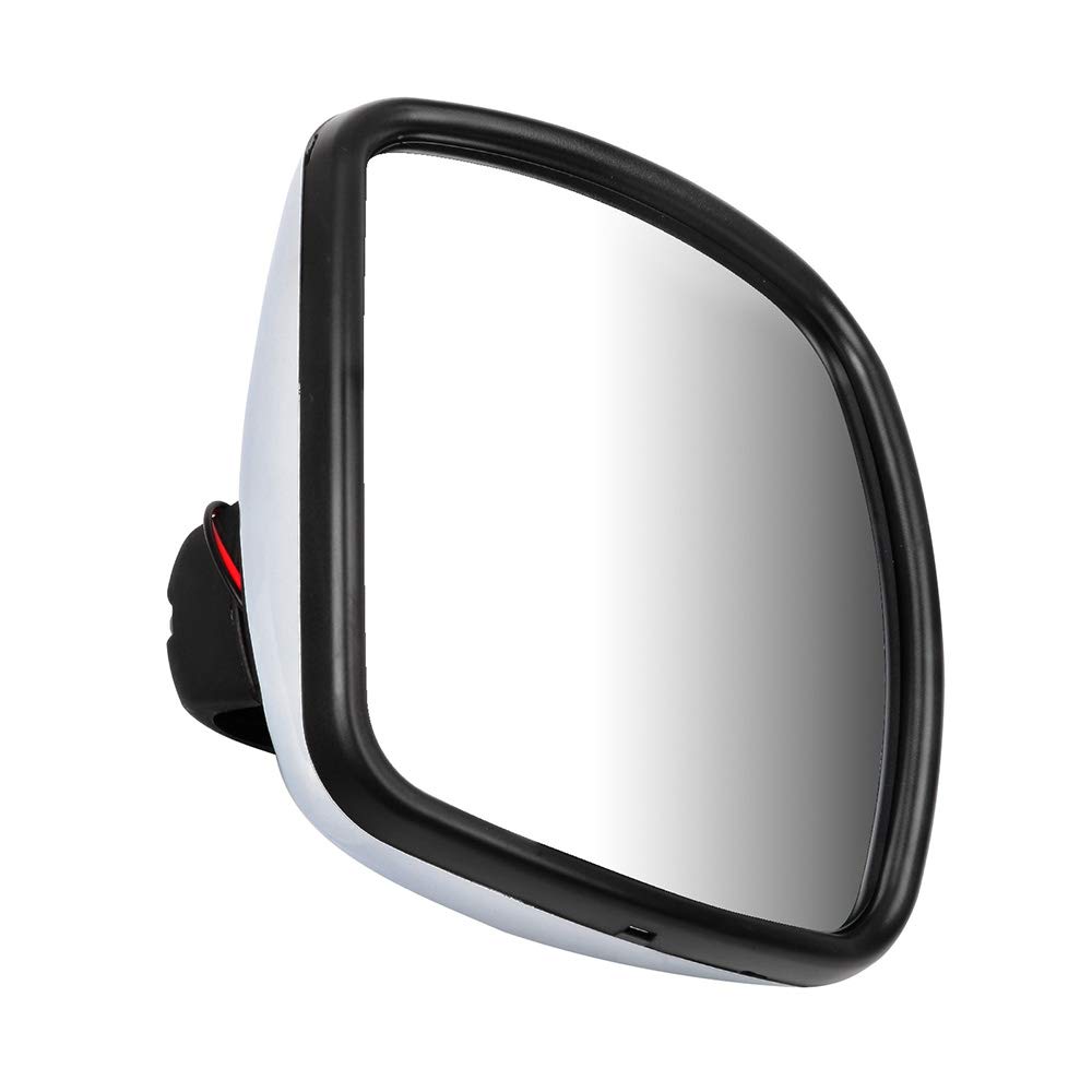 Heated Chrome Truck Hood Mirror for Freightliner M2 100/106/112/114SD (2003-2017) | Durable Car Side Mirror with Lower Lens | Perfect for Long-Haul Trucking & Winter Driving Conditions