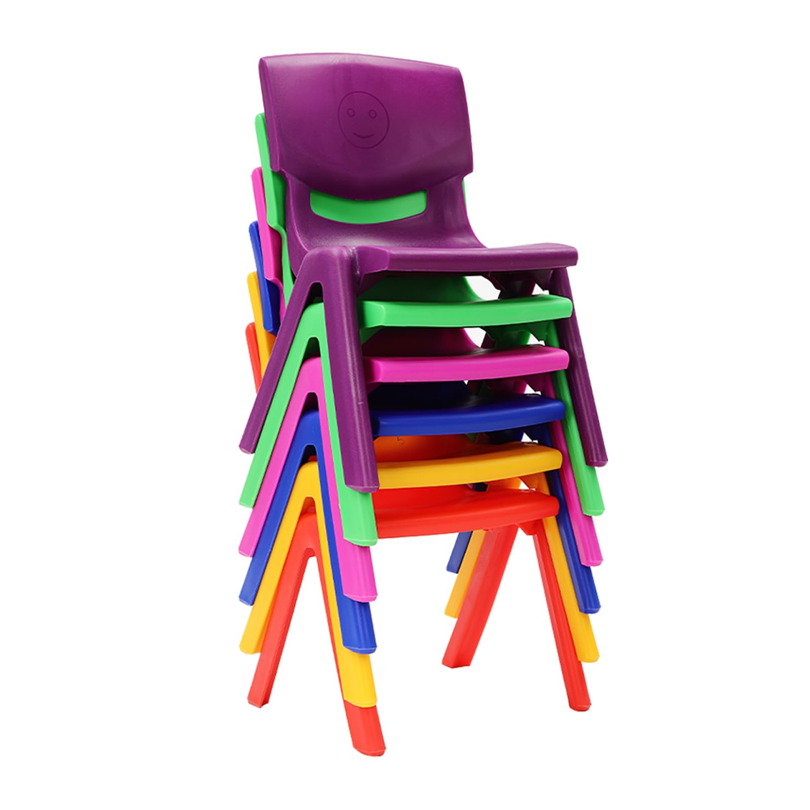 Stackable Kids Chairs for Classroom - 6 Pack Durable School Chairs for Children, Preschool & Home Use - Perfect for Classrooms, Daycare Centers, Homeschooling & Playrooms