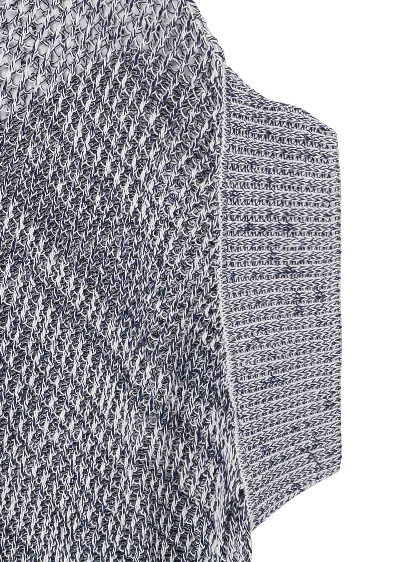 Code Yarn Mesh Long Knit Vest for Women - Lightweight Open Front Cardigan, Boho Chic Lace-Up Layering Piece - Perfect for Spring & Fall Outfits, Casual & Office Wear