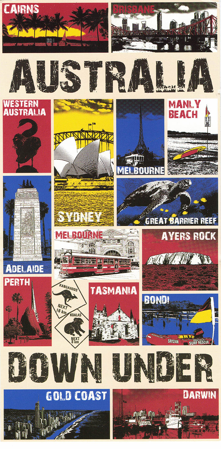 100% Cotton Australian Souvenir Beach Towel with Kangaroo Flag Design - Soft & Absorbent Bath Towel Gift for Travel & Home Decor - Perfect for Beach, Pool, Gym & Bathroom Use