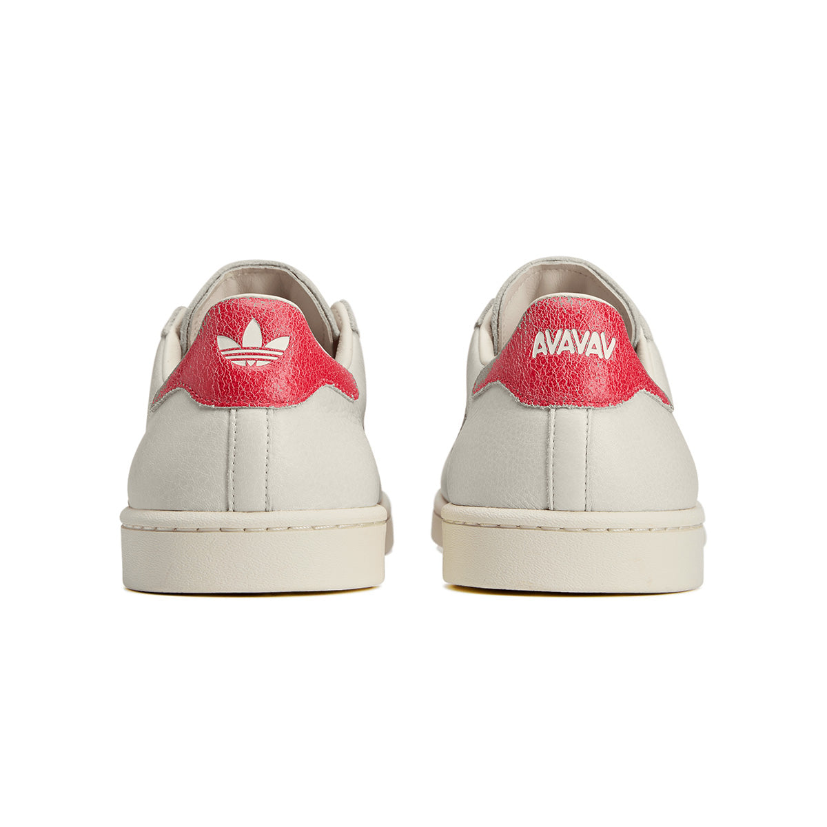 Avavav Superstar Modified Sneakers - Crystal White & Red Colorway | Trendy Women's Fashion Shoes for Casual Wear & Street Style