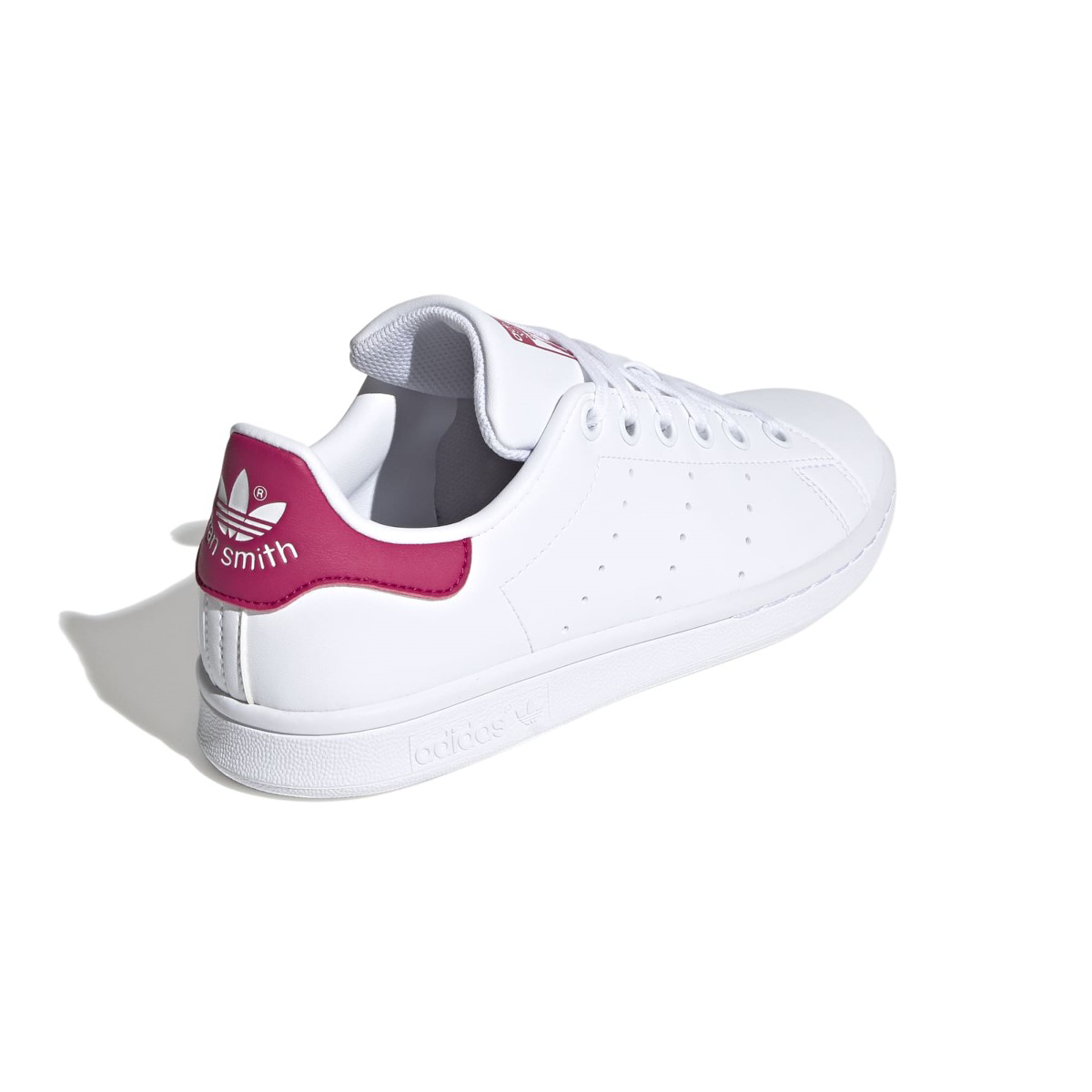 Stan Smith Kids Sneakers - White & Bold Pink - Comfortable & Stylish Shoes for Boys & Girls | Perfect for School, Play & Everyday Wear