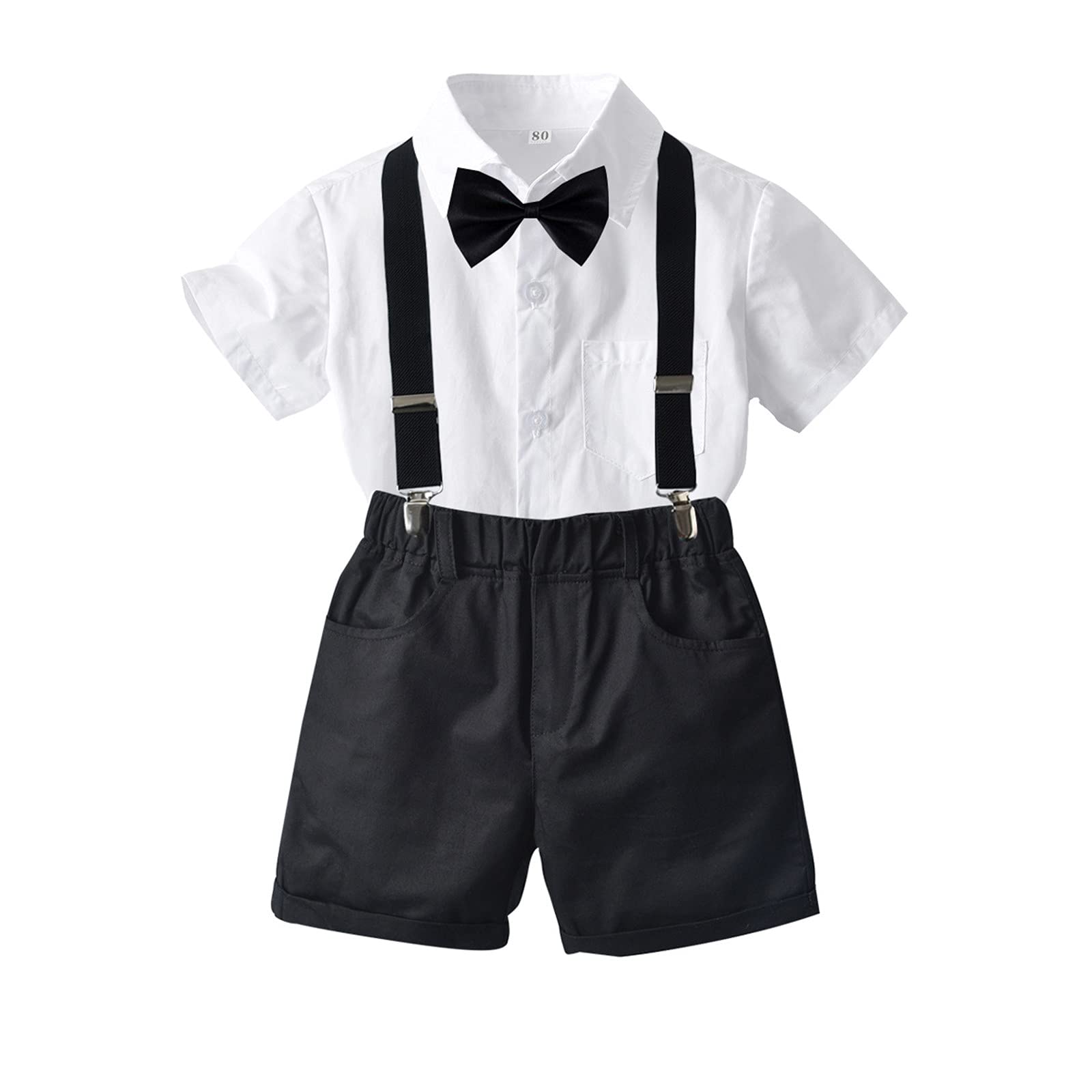 Baby Boy Tuxedo Outfit for Toddlers - Formal Infant Suit for Baptism, Christening & Special Occasions | Elegant Gentleman Dress Clothes for Boys