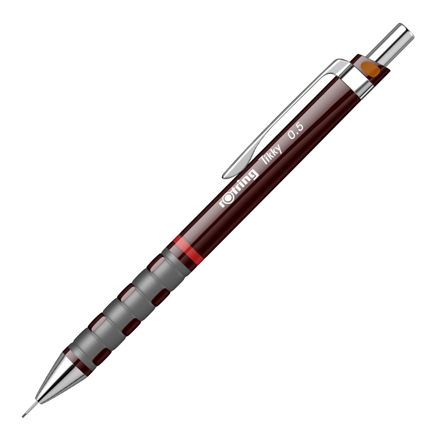 Rotring Tikky 0.5mm Mechanical Pencil - Burgundy Red Drafting Pencil for Writing, Drawing & Sketching - Perfect for Students, Artists & Engineers (1904691)