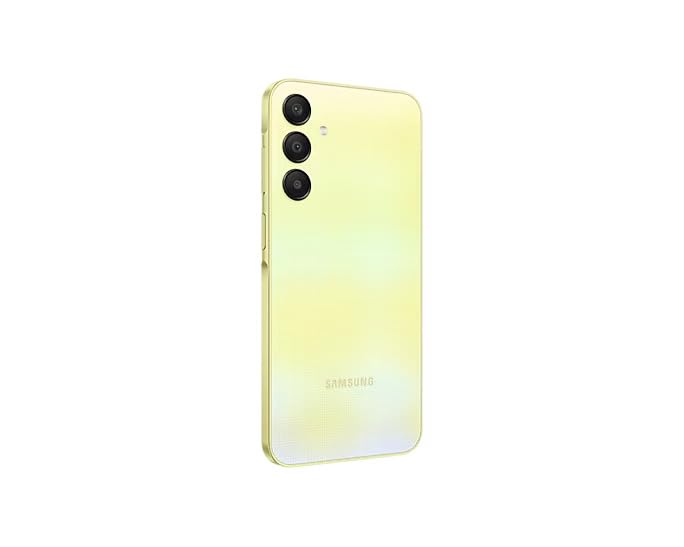 Samsung Galaxy A25 5G Unlocked Smartphone - 6GB RAM 128GB Storage, 50MP Dual Camera, Dual SIM, International Version (Yellow) - Perfect for Travel, Work & Social Media