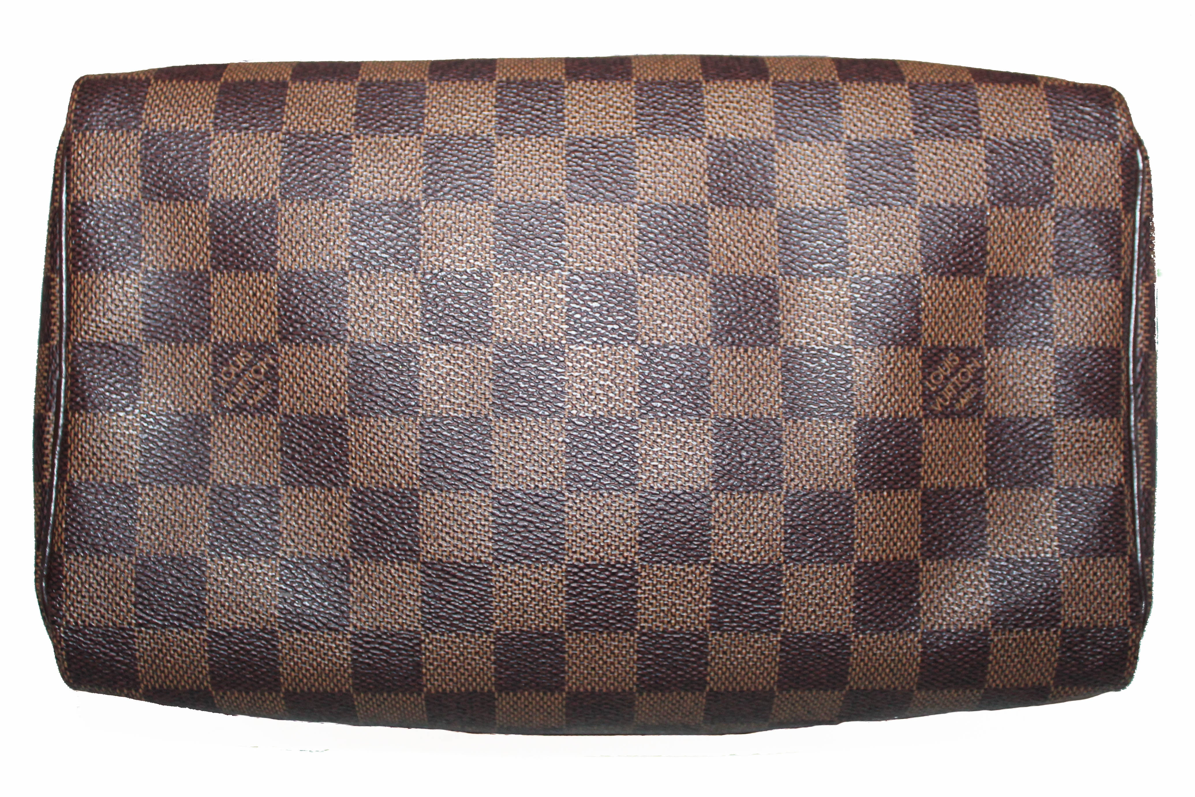 Authentic Louis Vuitton Damier Ebene Speedy 25 Handbag - Luxury Crossbody Purse for Women, Perfect for Travel, Work & Everyday Use