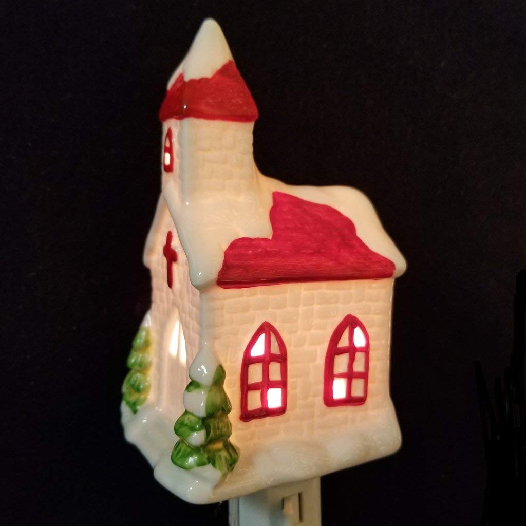 Chapel Night Light - Soft LED Bedside Lamp for Kids & Adults, Religious Home Decor, Perfect for Bedrooms, Prayer Rooms & Gifts