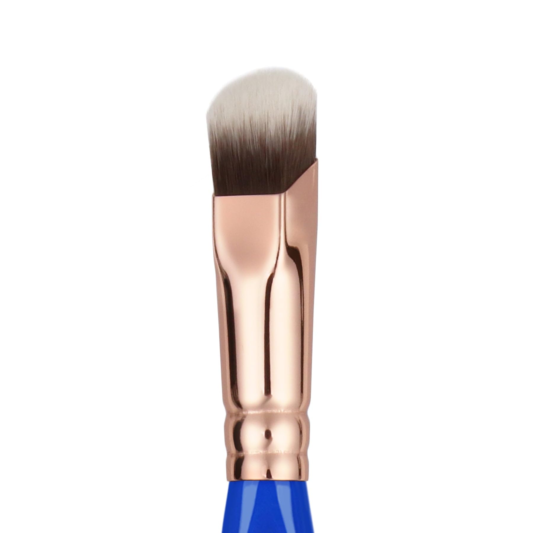 Bdellium Tools Professional Vegan Makeup Brush - Golden Triangle 935 Soft Square Concealer Brush for Flawless Coverage & Natural Finish | Synthetic Fiber Concealer Brush | Perfect for Contouring, Highlighting & Under-Eye Concealing (Blue, 1 Piece)