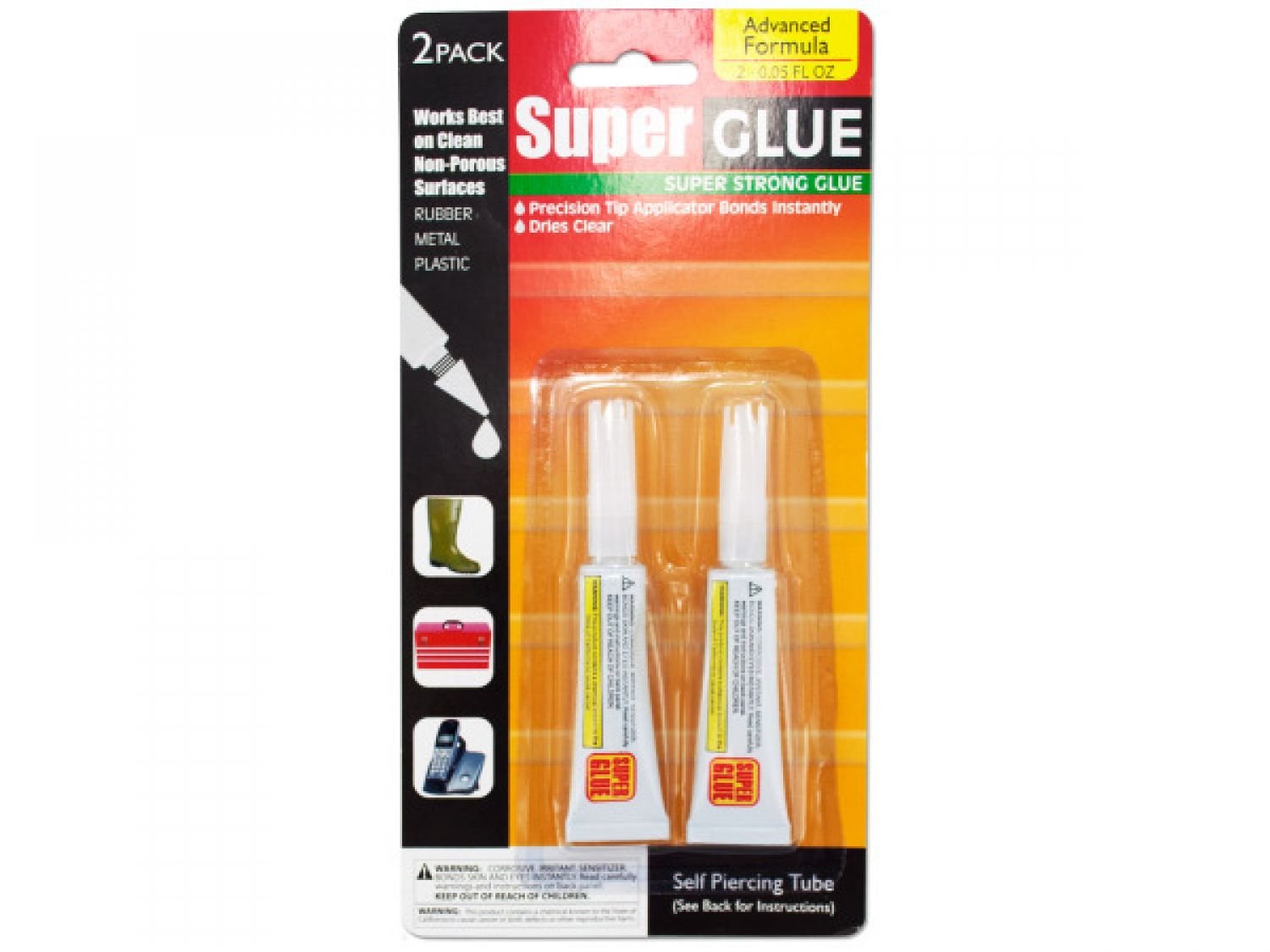 Bulk Super Glue Set - 96 Pack | Strong Fast Bonding Adhesive for Metal, Plastic, Wood | DIY Repairs, Crafts, Home Improvement Projects