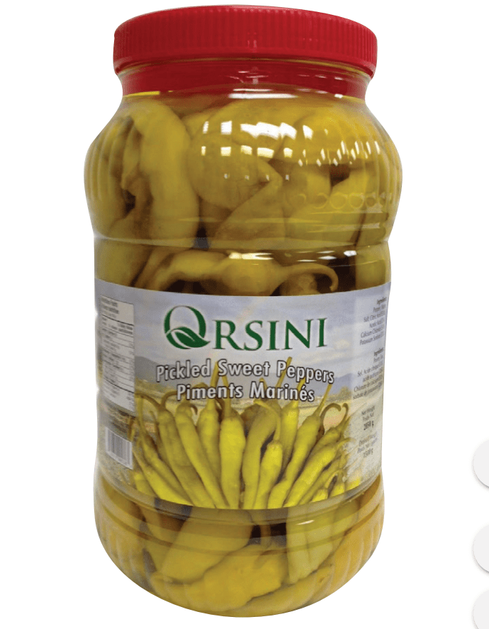 Orsini Sweet Pepper Pickle - 3kg Jar | Premium Italian Pickled Peppers | Perfect for Sandwiches, Salads & Charcuterie Boards